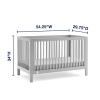 imageGAP babyGap Charlie 6in1 Convertible Crib  Greenguard Gold Certified Bianca WhiteGrey