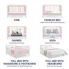 imagebabyGap by Delta Children Charlie 6in1 Convertible Crib TrueSleep Crib and Toddler Mattres s Bundle Blush Pink