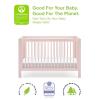 imagebabyGap by Delta Children Charlie 6in1 Convertible Crib TrueSleep Crib and Toddler Mattres s Bundle Blush Pink