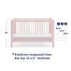 imagebabyGap by Delta Children Charlie 6in1 Convertible Crib TrueSleep Crib and Toddler Mattress Legacy 3 Drawer Dresser Bundle Blush Pink