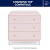 imagebabyGap by Delta Children Charlie 6in1 Convertible Crib TrueSleep Crib and Toddler Mattress Legacy 3 Drawer Dresser Bundle Blush Pink
