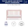 imagebabyGap by Delta Children Charlie 6in1 Convertible Crib TrueSleep Crib and Toddler Mattress Legacy 3 Drawer Dresser Bundle Blush Pink