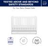 imagebabyGap by Delta Children Graham 4in1 Convertible Crib with Storage Drawer TrueSleep Crib and Toddler Mattress Bundle Bianca White