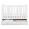 imagebabyGap by Delta Children Graham 4in1 Convertible Crib with Storage Drawer TrueSleep Crib and Toddler Mattress Bundle Bianca White