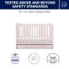 imagebabyGap by Delta Children Graham 4in1 Convertible Crib with Storage Drawer TrueSleep Crib and Toddler Mattress Bundle Blush PinkDark Pink