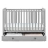 imagebabyGap by Delta Children Graham 4in1 Convertible Crib with Storage Drawer TrueSleep Crib and Toddler Mattress Bundle GreyDark Grey