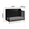 imagebabyGap by Delta Children Oxford 6in1 Convertible Crib TrueSleep 2Stage Deluxe Crib and Toddler Mattress Bundle EbonyNatural