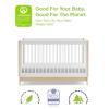 imagebabyGap by Delta Children Tate 4in1 Convertible Crib TrueSleep Crib and Toddler Mattress Bundle Bianca WhiteNatural