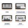 imagebabyGap by Delta Children Tate 4in1 Convertible Crib TrueSleep Crib and Toddler Mattress Bundle EbonyNatural