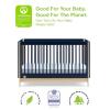 imagebabyGap by Delta Children Tate 4in1 Convertible Crib TrueSleep Crib and Toddler Mattress Bundle NavyNatural