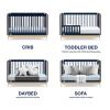 imagebabyGap by Delta Children Tate 4in1 Convertible Crib TrueSleep Crib and Toddler Mattress Bundle NavyNatural