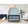 imagebabyGap by Delta Children Tate 4in1 Convertible Crib TrueSleep Crib and Toddler Mattress Bundle NavyNatural