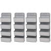 imageDelta Children 4 Pocket Over The Door Hanging Organizer Easy StorageOrganization Solution  Versatile and Accessible in Any Room in the House BeigeCool Grey