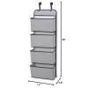 imageDelta Children 4 Pocket Over The Door Hanging Organizer Easy StorageOrganization Solution  Versatile and Accessible in Any Room in the House BeigeNavy