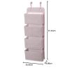 imageDelta Children 4 Pocket Over The Door Hanging Organizer Easy StorageOrganization Solution  Versatile and Accessible in Any Room in the House BeigePink