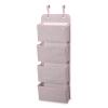 imageDelta Children 4 Pocket Over The Door Hanging Organizer Easy StorageOrganization Solution  Versatile and Accessible in Any Room in the House BeigePink