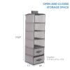 imageDelta Children 6 Shelf Hanging Wall Storage with 2 Drawers  Easy StorageOrganization Solution Holds Sweaters Shirts Pants Accessories ampamp More  Movable Drawers Allow for Customization Grey