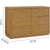 imageDelta Children Forever 6 Drawer Dresser Fully Assembled  Naturals Collection AcornAcorn