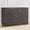 imageDelta Children Forever 6 Drawer Dresser Fully Assembled  Naturals Collection AcornRustic Grey