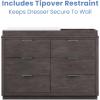imageDelta Children Forever 6 Drawer Dresser Fully Assembled  Naturals Collection AcornRustic Grey