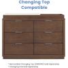 imageDelta Children Forever 6 Drawer Dresser Fully Assembled  Naturals Collection AcornTeak Brown