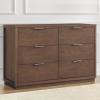 imageDelta Children Forever 6 Drawer Dresser Fully Assembled  Naturals Collection AcornTeak Brown