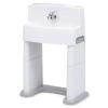 imageDelta Children PerfectSize 3in1 Convertible Sink Step Stool and Bath Toy for ToddlersKids  Perfect for Potty Training WhiteGrey