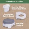 imageDelta Children PerfectSize Potty  Made with EcoFriendly Recycled Ocean Material WhiteGrey