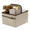 imageDelta Children Portable Nursery Caddy  Essential Lightweight Storage Bin with Multiple Compartments  Easy StorageOrganization Solution BeigeBeige