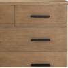imageDelta Children Sloane 4 Drawer Dresser with Changing Top Bianca White wMelted BronzeAcornMatte Black