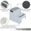 imageDelta Children Toddler Step Stool for Boys ampamp Girls  2 Pack  Ideal for Potty Training Bathroom Kitchen or Bedroom WhiteGrey