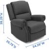 imageDelta Home Denham Recliner Glider Swivel Chair Charcoal