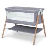 imageSimmons Kids Koi by The Bed Bassinet with Breathable Mesh and Natural Beechwood Legs Dove Grey