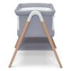 imageSimmons Kids Koi by The Bed Bassinet with Breathable Mesh and Natural Beechwood Legs Dove Grey