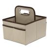 imageDelta Children Portable Nursery Caddy  Essential Lightweight Storage Bin with Multiple Compartments  Easy StorageOrganization Solution BeigeBeige