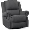 imageDelta Home Denham Recliner Glider Swivel Chair Charcoal
