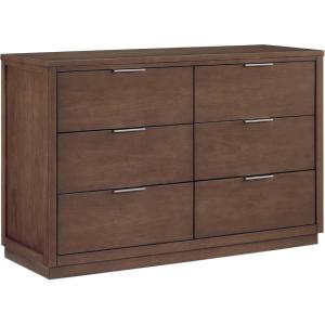 imageDelta Children Forever 6 Drawer Dresser Fully Assembled  Naturals Collection AcornTeak Brown