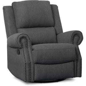 imageDelta Home Denham Recliner Glider Swivel Chair Charcoal