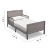 imageDelta Children Fancy Wood Toddler Bed  Greenguard Gold Certified GreyGrey