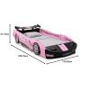 imageDelta Children Turbo Race Car Twin Bed BlackPink