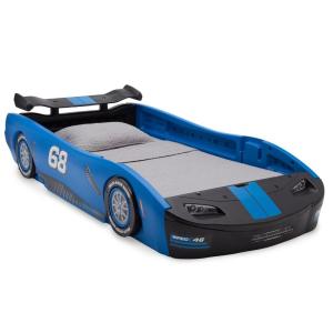 imageDelta Children Turbo Race Car Twin Bed BlackBlue