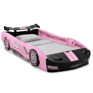 imageDelta Children Turbo Race Car Twin Bed BlackPink