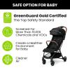 imageJeep Altitude Compact Travel Stroller by Delta Children Greenguard Gold Easy One Hand Fold Lightweight Extendable Canopy with PeekaBoo Window Reclining Seat 4 Wheel Suspension Olive GreenBlack