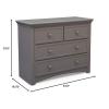 imageSerta 4 Drawer Dresser Greenguard Gold Certified Grey