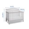 imageSerta Barrett 4in1 Convertible Baby Crib Bianca White