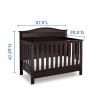 imageSerta Barrett 4in1 Convertible Baby Crib Dark Chocolate
