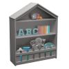 imageSerta Happy Home Storage Bookcase  Ideal for Books Decor Homeschooling ampamp More Grey