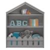 imageSerta Happy Home Storage Bookcase  Ideal for Books Decor Homeschooling ampamp More Grey