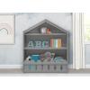 imageSerta Happy Home Storage Bookcase  Ideal for Books Decor Homeschooling ampamp More Grey