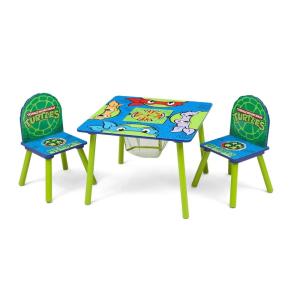imageDelta Children Kids Table and Chair Set With Storage 2 Chairs Included  Ideal for Arts ampamp Crafts Snack Time Homeschooling Homework ampamp More Ninja Turtles